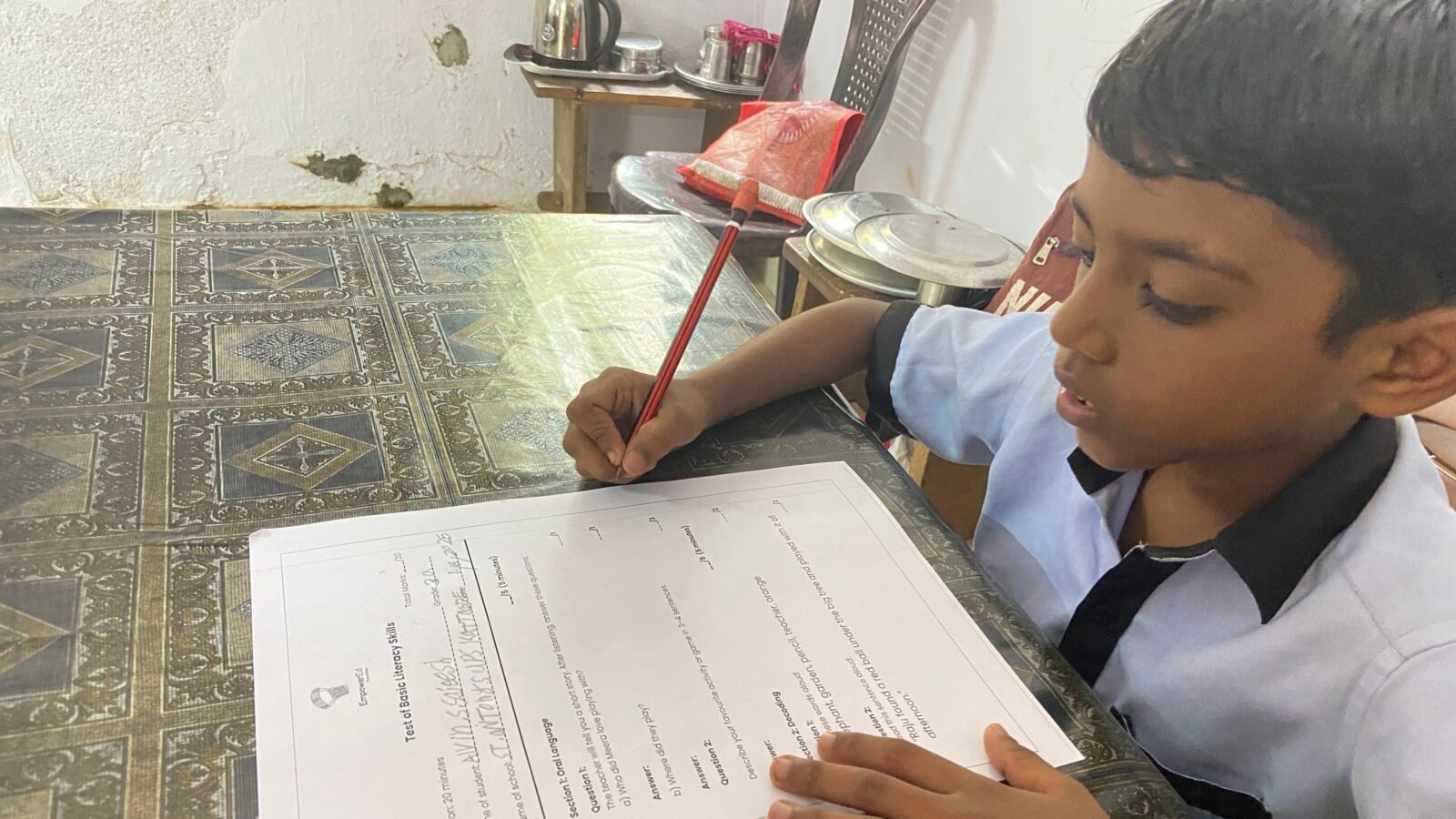 “They are finally reading the exam questions on their own.”